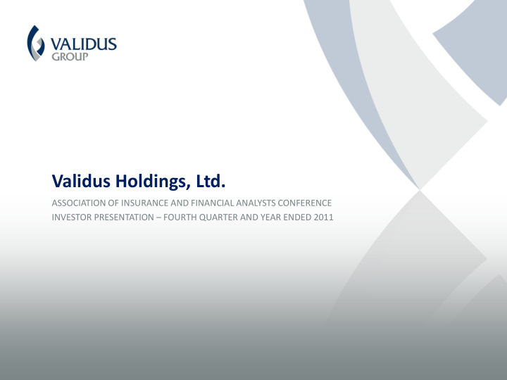 validus holdings ltd