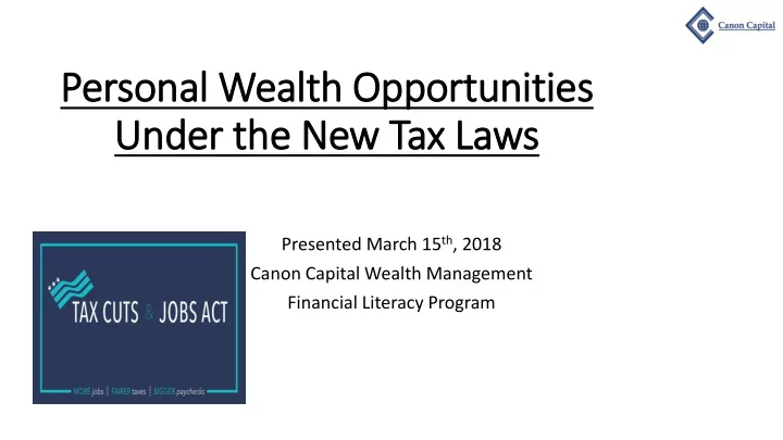 personal wealth opportunities