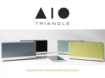 ENCEINTE WIFI / MULTIROOM &amp; BLUETOOTH  A PREMIUM  HANDCRAFTED  SPEAKER  including all the