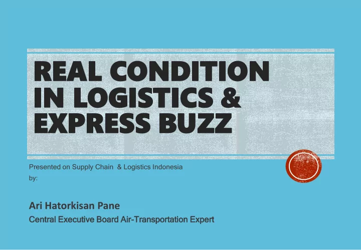in lo in logistics gistics