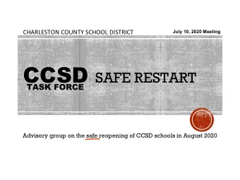 AGENDA  School Start Date      Parent Survey Results    Instructional Models &amp;