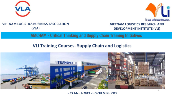 vli training courses supply chain and logistics