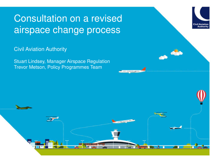 consultation on a revised airspace change process