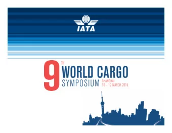 e-Cargo Track  Sponsored by  e-Cargo Track  Opening Remarks  Scott Sangster  Vice President -