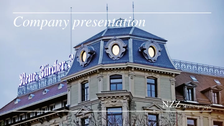 company presentation
