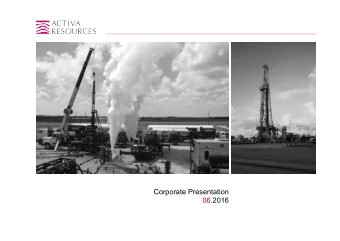 Corporate Presentation  06.2016  Contents Glossary  1. CEOs Comments