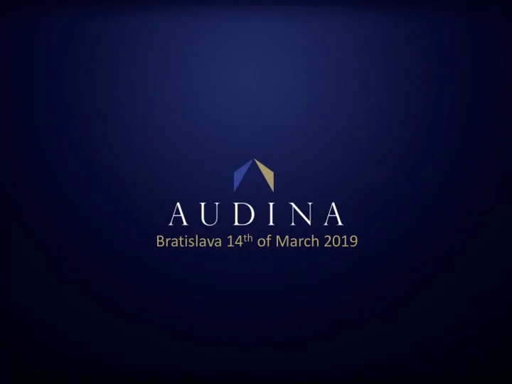 bratislava 14 th of march 2019