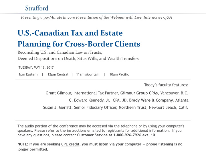 u s canadian tax and estate planning for cross border