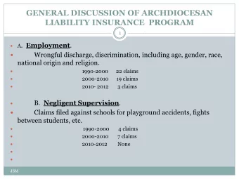 1 A . Employment .     Wrongful discharge, discrimination, including age, gender, race,