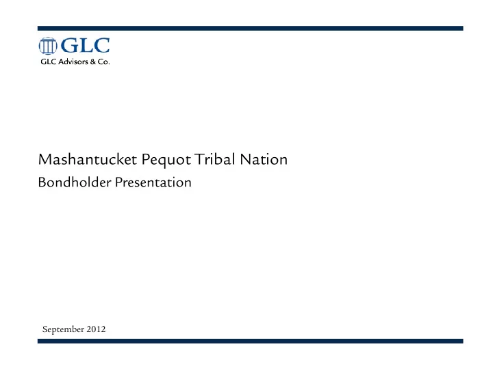 mashantucket pequot tribal nation