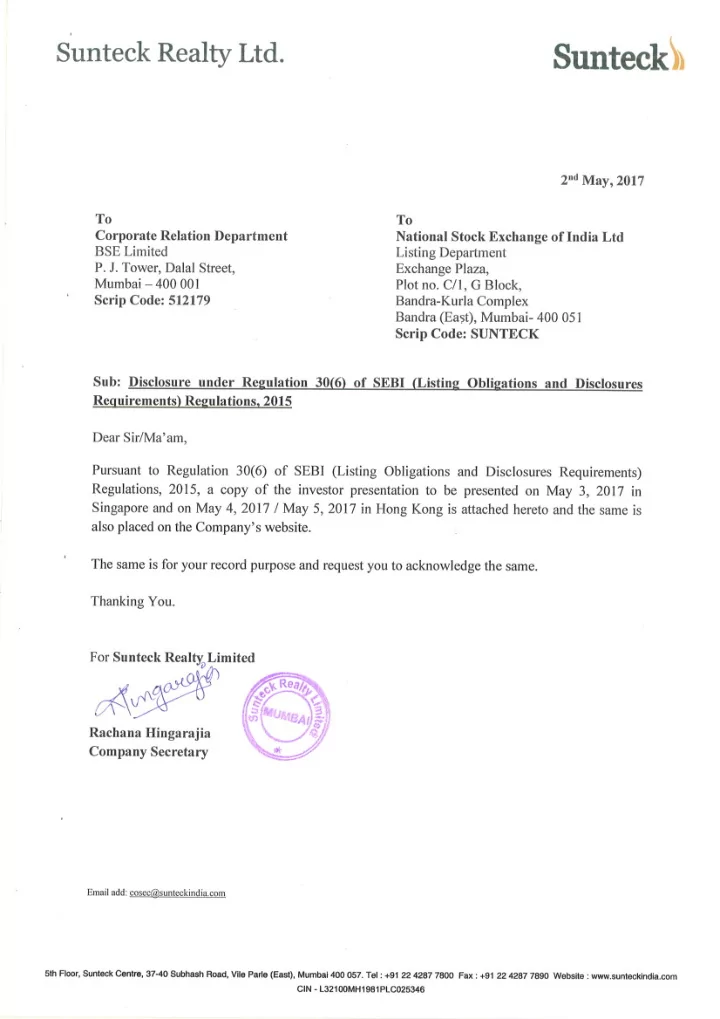 sunteck realty ltd