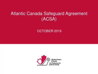 (ACSA)  OCTOBER 2019  Timelines, purpose and methodology  WHEN: Last minute addition to the