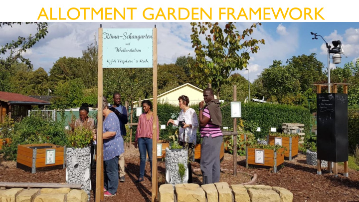 allotment garden framework introduction