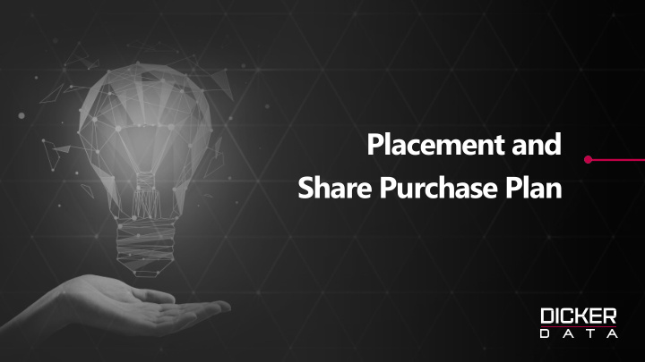 share purchase plan important information