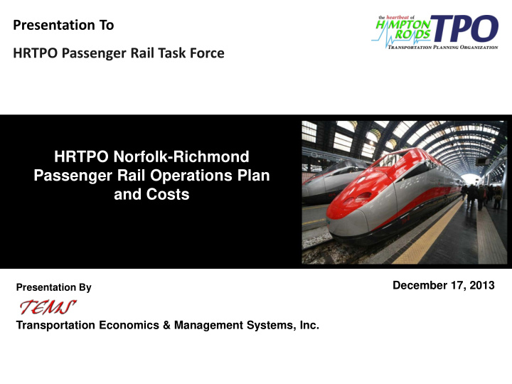 presentation to hrtpo passenger rail task force
