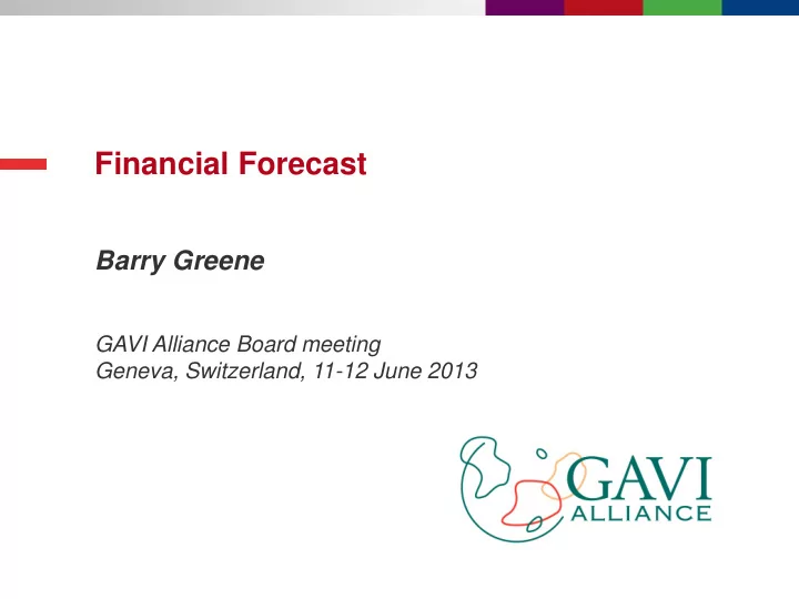 financial forecast