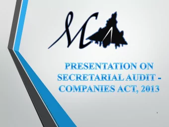 1  Evolution of Secretarial audit  Until 2000  Securities related Audit (Clause 47C)