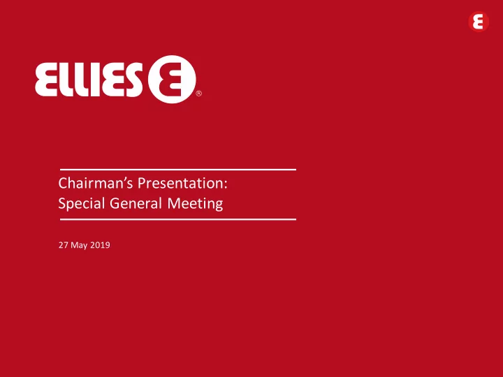 chairman s presentation