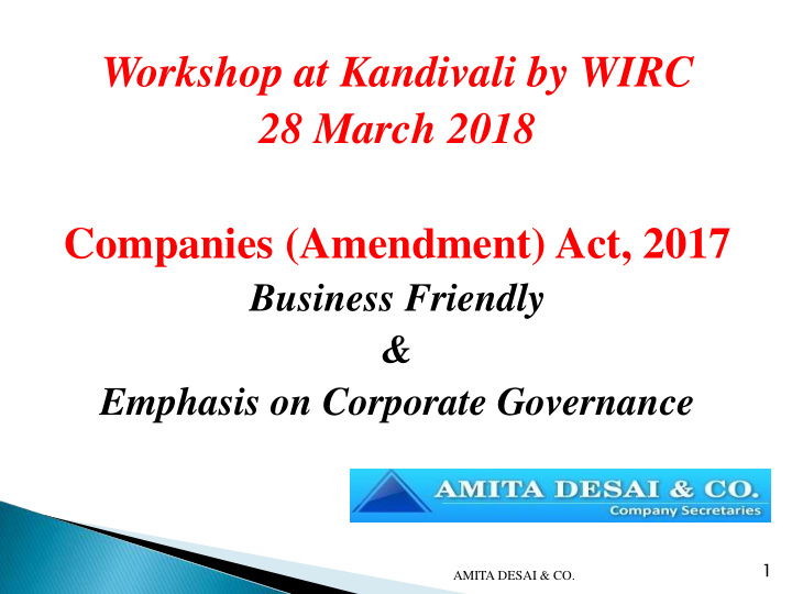 workshop at kandivali by wirc 28 march 2018 companies