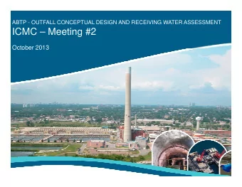 ICMC  Meeting #2  ICMC  Meeting #2  October 2013  MEETING AGENDA  Introduction of ICMC &amp;