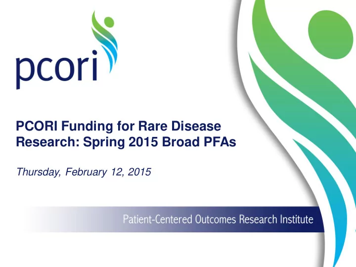 research spring 2015 broad pfas