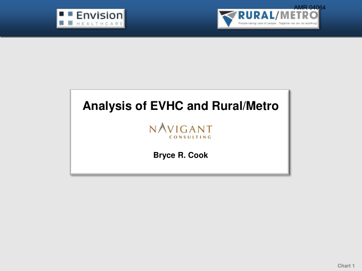 analysis of evhc and rural metro