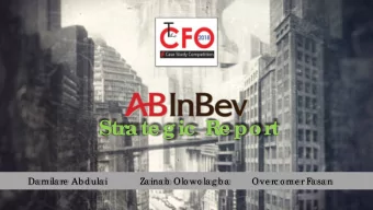 Str  ate gic  Re por  t  Da mila re Ab dula i  Za ina b  Olo wo la g b a  Ove rc o me r F  a sa n