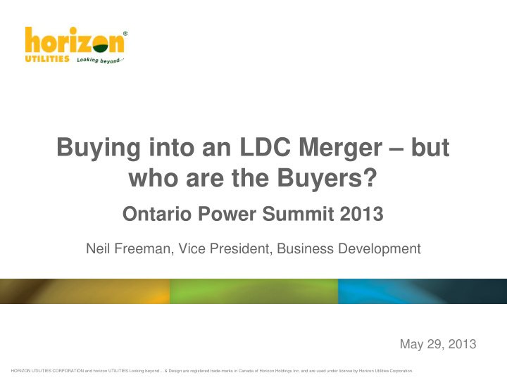 buying into an ldc merger but who are the buyers
