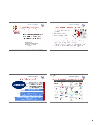 1  Committed to Connecting the World  Committed to Connecting the World  Regulatory Responses