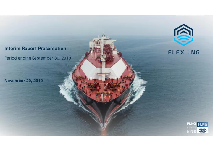 interim report presentation