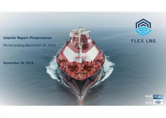 Interim Report Presentation  Period ending September 30, 2019  November 20, 2019  1