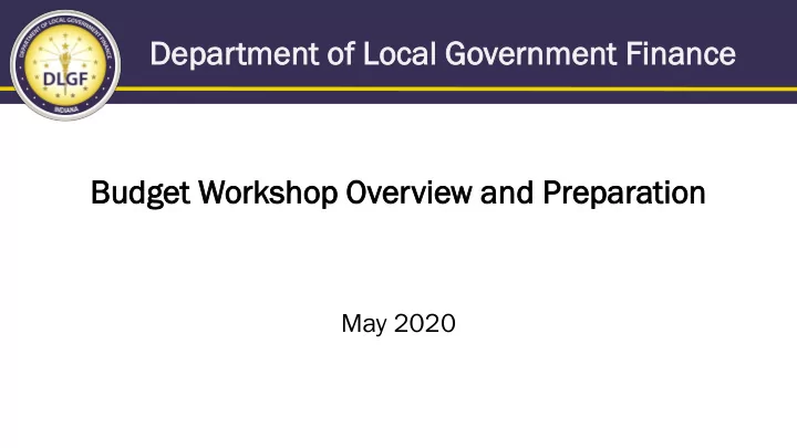 dep depar artmen ent of of lo loca cal go governmen ent