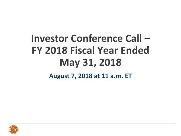 fy 2018 fiscal year ended