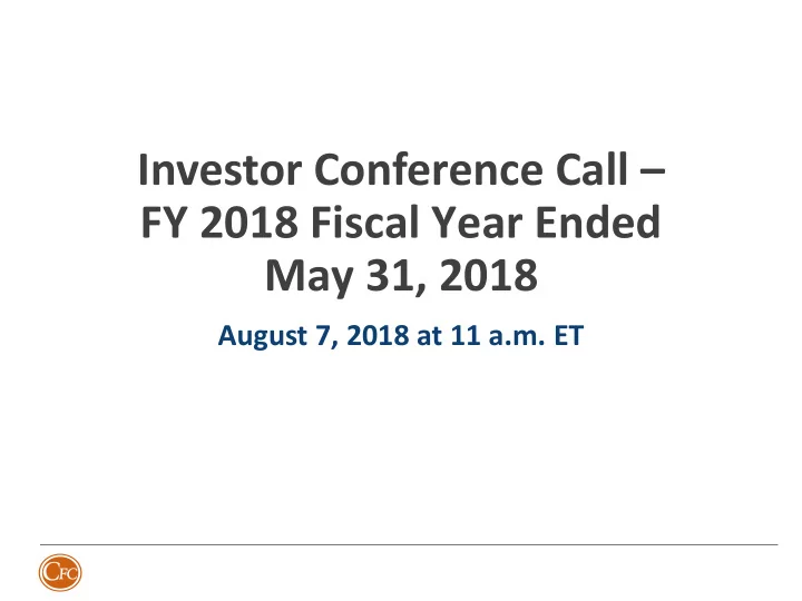 fy 2018 fiscal year ended