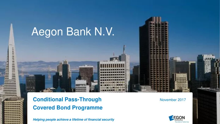 aegon bank n v