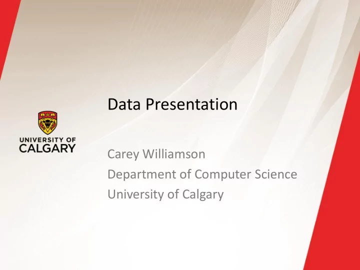 data presentation