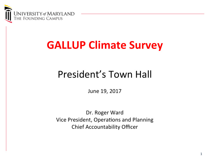 gallup climate survey
