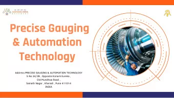 Precise Gauging  &amp; Automation  Technology  Address:PRECISE GAUGING &amp; AUTOMATION TECHNOLOGY