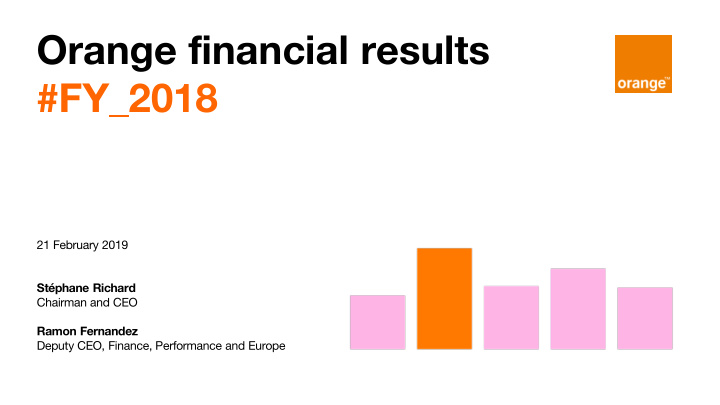 orange financial results fy 2018