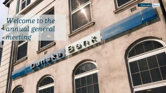 Welcome to the  annual general  meeting  Satisfactory results despite challenging conditions  Net