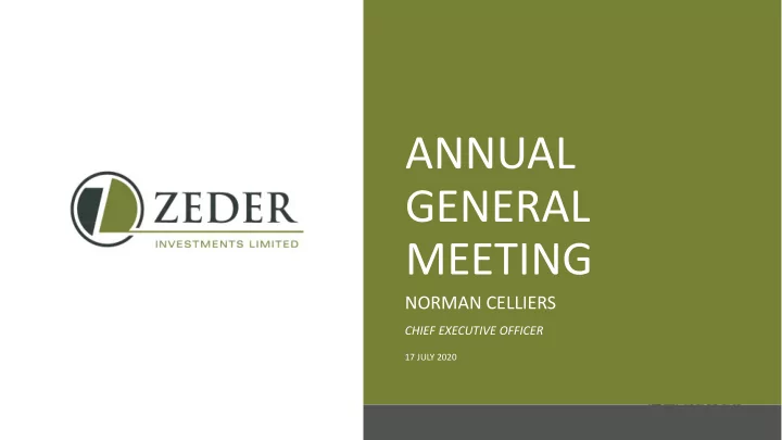 general meeting
