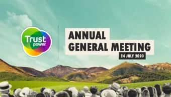 ANNU  ANNUAL  GENER  GENERAL MEET  MEETING  24  24 JULY 2020  2020  WEL  ELCOME AN  AND A  AGENDA F