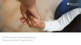 2019 Annual General Meeting  Remuneration Presentation  Agenda  1.  Remuneration Governance  2.