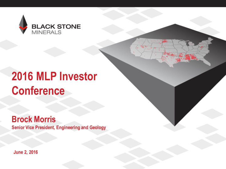 2016 mlp investor conference