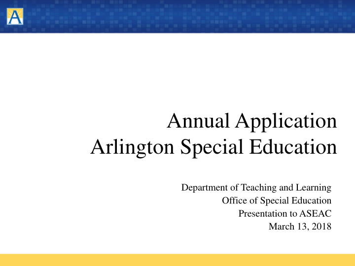 arlington special education