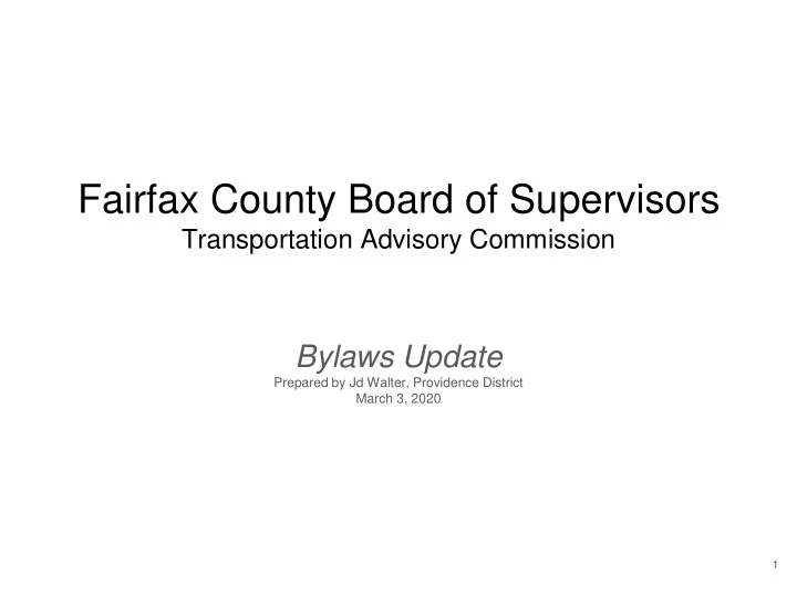 fairfax county board of supervisors