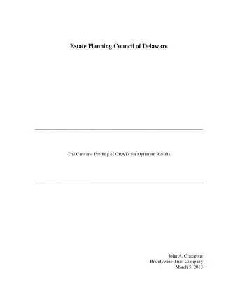 Estate Planning Council of Delaware