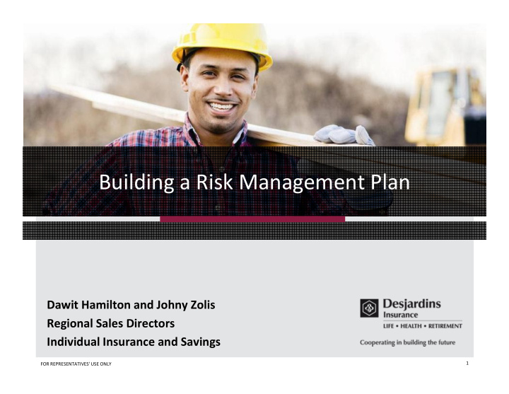 building a risk management plan
