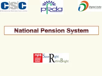 driven system to save small amounts today, to build a fund for lifes second innings.  Who Can