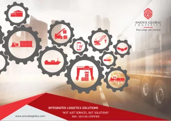 ANOVA GLOBAL LOGISTICS